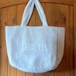 PiINK Victoria Secrets Sherpa fleece tote
